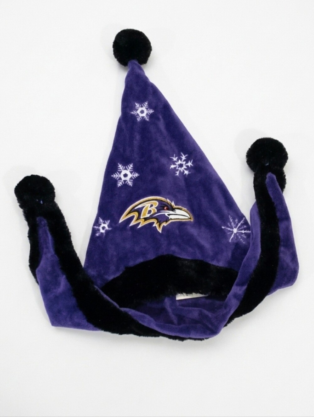 😈 RARE 2008 LIMITED EDITION Baltimore Ravens Elf Hat Y2K Stadium Novelty
